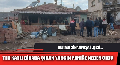 TEK KATLI BİNADA ÇIKAN YANGIN PANİĞE NEDEN OLDU