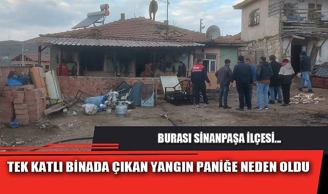 TEK KATLI BİNADA ÇIKAN YANGIN PANİĞE NEDEN OLDU
