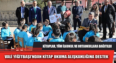 VALİ YİĞİTBAŞI’NDAN KİTAP OKUMA ALIŞKANLIĞINA DESTEK