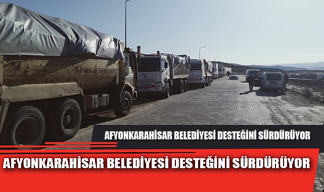 60’A YAKIN YARDIM TIRI AFET BÖLGESİNDE YETKİLİLERE TESLİM EDİLDİ