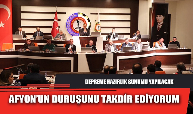 AFYON'UN DURUŞUNU TAKDİR EDİYORUM