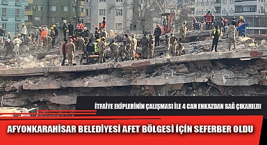 AFYONKARAHİSAR BELEDİYESİ AFET BÖLGESİ İÇİN SEFERBER OLDU