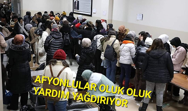 AFYONLULAR OLUK OLUK YARDIM YAĞDIRIYOR