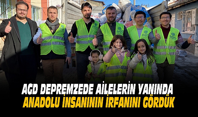 AGD DEPREMZEDE AİLELERİN YANINDA 