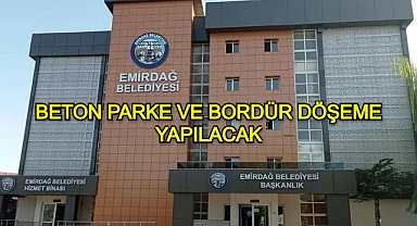 BETON PARKE VE BORDÜR DÖŞEME YAPILACAK