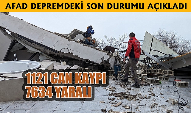BİN 121 KİŞİ HAYATINI KAYBETTİ, 7 BİN 634 VATANDAŞ YARALANDI