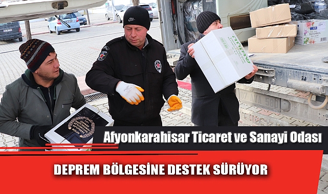 DEPREM BÖLGESİNE DESTEK SÜRÜYOR