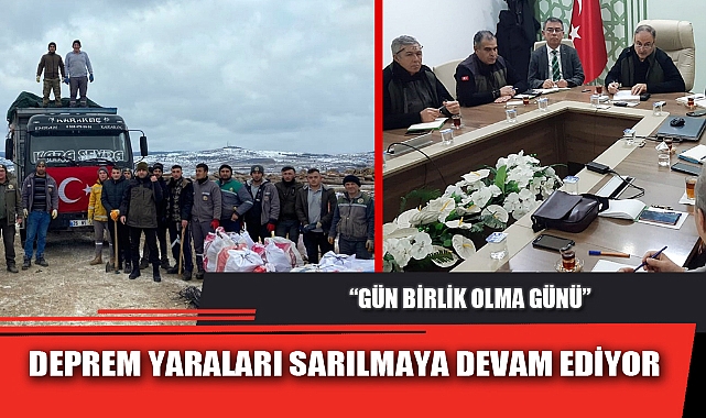DEPREM YARALARI SARILMAYA DEVAM EDİYOR