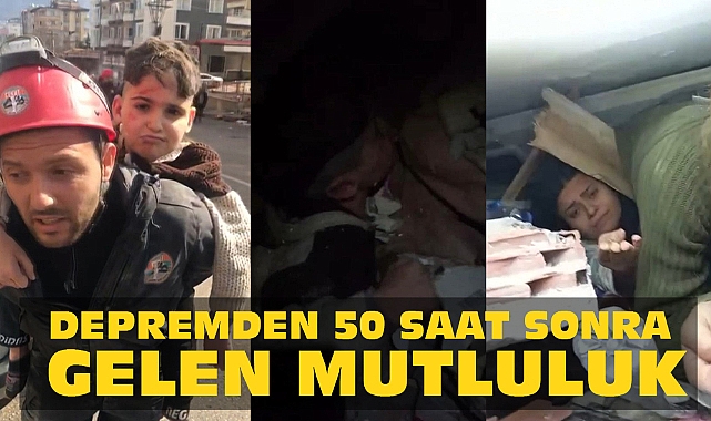 Depremden 50 saat sonra gelen mutluluk: 1 çocuk, 2 kadın enkazdan böyle kurtarıldı
