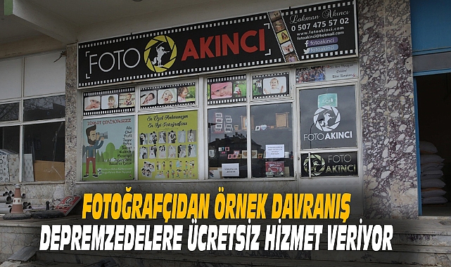 DEPREMZEDELERE ÜCRETSİZ HİZMET VERİYOR