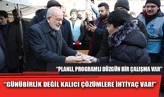 “GÜNÜBİRLİK DEĞİL KALICI ÇÖZÜMLERE İHTİYAÇ VAR!”