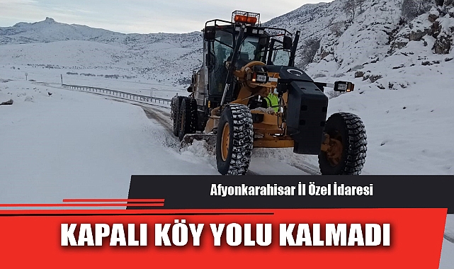KAPALI KÖY YOLU KALMADI