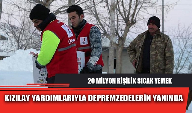 KIZILAY YARDIMLARIYLA DEPREMZEDELERİN YANINDA