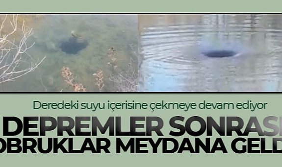 LİCE'DE DEPREMLER SONRASI OBRUKLAR MEYDANA GELDİ