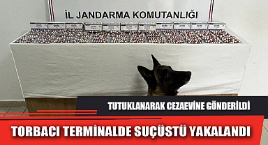 TORBACI TERMİNALDE SUÇÜSTÜ YAKALANDI