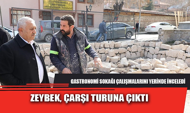 ZEYBEK, ÇARŞI TURUNA ÇIKTI  