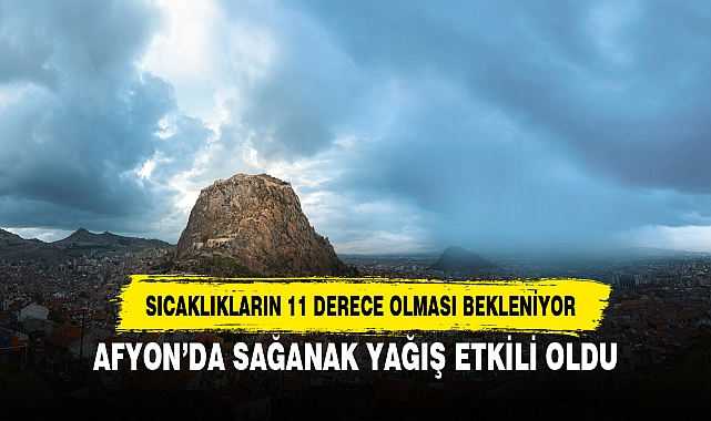 AFYON’DA SAĞANAK YAĞIŞ ETKİLİ OLDU