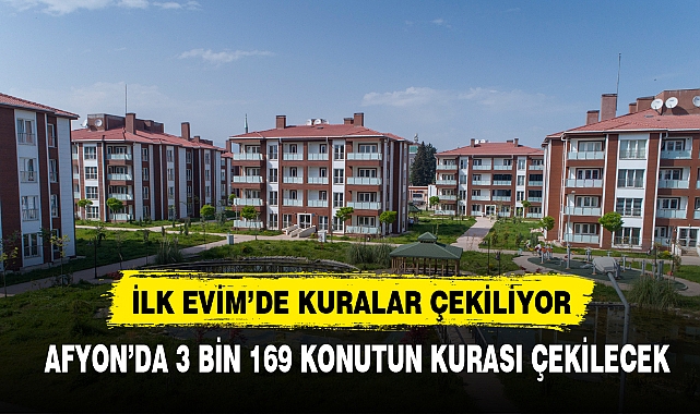 AFYONKARAHİSAR’DA 3 BİN 169 KONUTUN KURASI ÇEKİLECEK