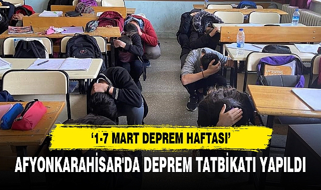 AFYONKARAHİSAR'DA DEPREM TATBİKATI YAPILDI