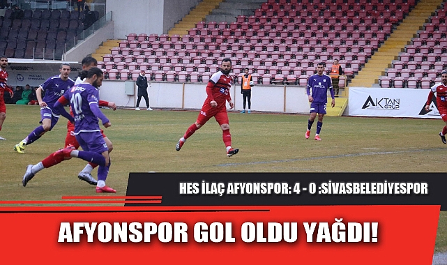 AFYONSPOR GOL OLDU YAĞDI!