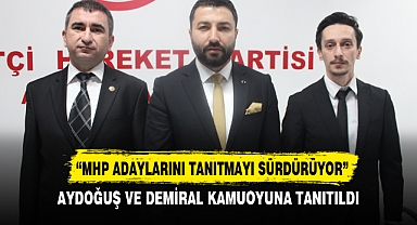 AYDOĞUŞ VE DEMİRAL KAMUOYUNA TANITILDI