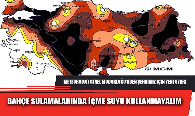 BAHÇE SULAMALARINDA İÇME SUYU KULLANMAYALIM