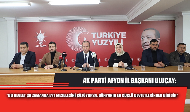 “BU DEVLET ŞU ZAMANDA EYT MESELESİNİ ÇÖZÜYORSA, DÜNYANIN EN GÜÇLÜ DEVLETLERİNDEN BİRİDİR”