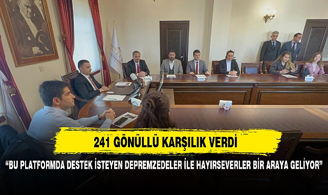 “BU PLATFORMDA DESTEK İSTEYEN DEPREMZEDELER İLE HAYIRSEVERLER BİR ARAYA GELİYOR”
