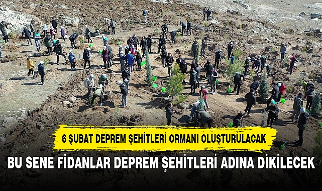 BU SENE FİDANLAR DEPREM ŞEHİTLERİ ADINA DİKİLECEK