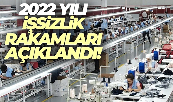 İŞSİZLİK ORANI 2022 YILINDA YÜZDE 10,4 OLDU