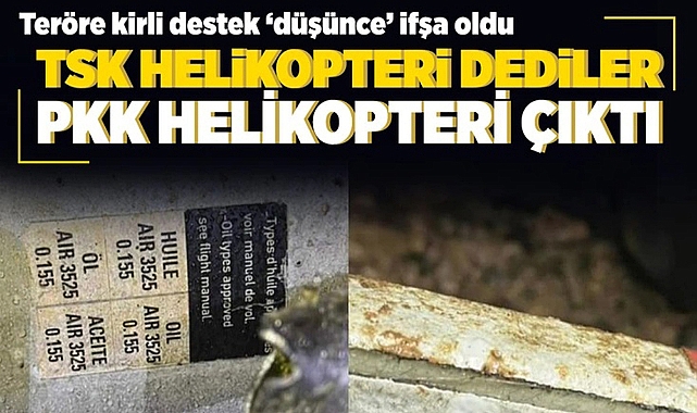 KUZEY IRAK'TA HELİKOPTER DÜŞTÜ! TSK HELİKOPTERİ DEDİLER PKK HELİKOPTERİ ÇIKTI