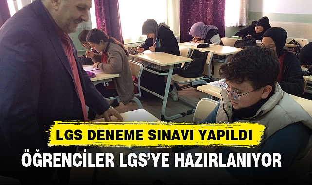 ÖĞRENCİLER LGS’YE HAZIRLANIYOR