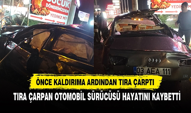 ​​​​​​​TIRA ÇARPAN OTOMOBİL SÜRÜCÜSÜ HAYATINI KAYBETTİ