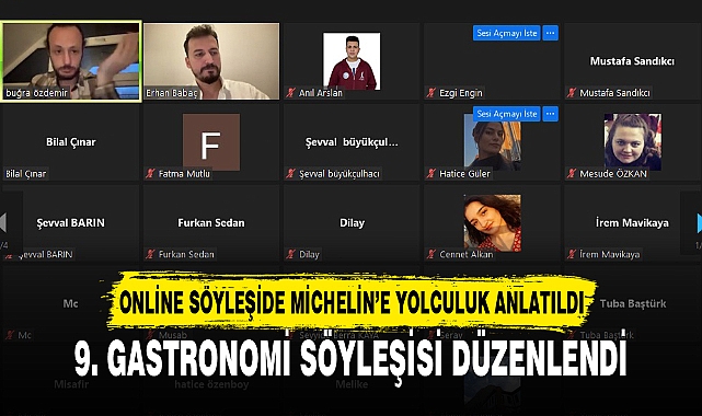 9. GASTRONOMİ SÖYLEŞİSİ DÜZENLENDİ