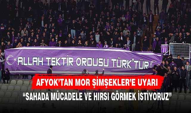 AFYOK’TAN MOR ŞİMŞEKLER’E UYARI