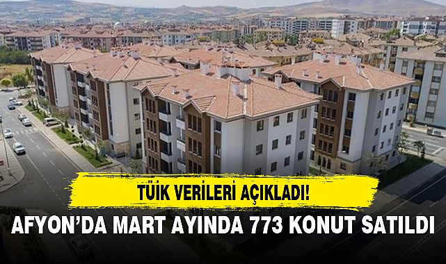 AFYON’DA MART AYINDA 773 KONUT SATILDI
