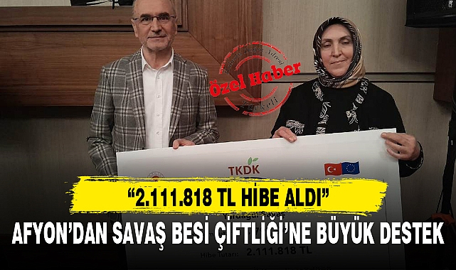 AFYON’DAN SAVAŞ BESİ ÇİFTLİĞİ’NE BÜYÜK DESTEK