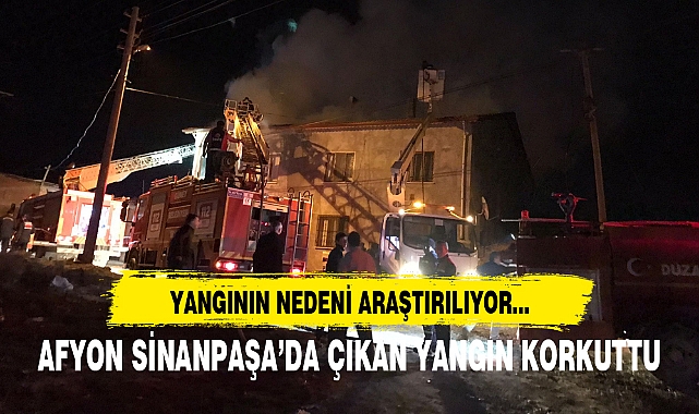 AFYON SİNANPAŞA’DA ÇIKAN YANGIN KORKUTTU