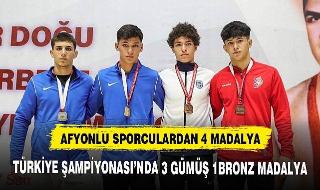 AFYONLU SPORCULARDAN 4 MADALYA