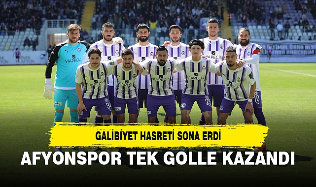 AFYONSPOR TEK GOLLE KAZANDI