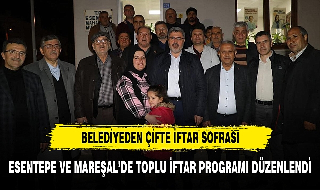 BELEDİYEDEN ÇİFTE İFTAR SOFRASI