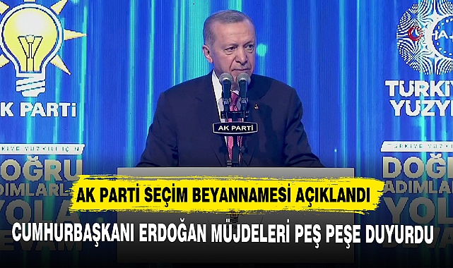 CUMHURBAŞKANI ERDOĞAN MÜJDELERİ PEŞ PEŞE DUYURDU