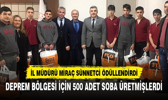 DEPREM BÖLGESİ İÇİN 500 ADET SOBA ÜRETMİŞLERDİ