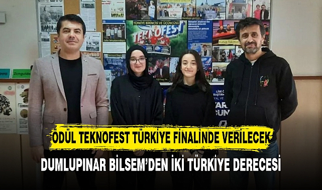 DUMLUPINAR BİLSEM’DEN İKİ TÜRKİYE DERECESİ