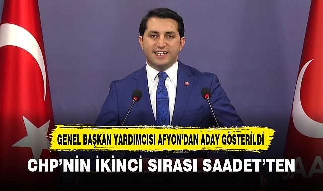 GENEL BAŞKAN YARDIMCISI AFYON’DAN ADAY GÖSTERİLDİ