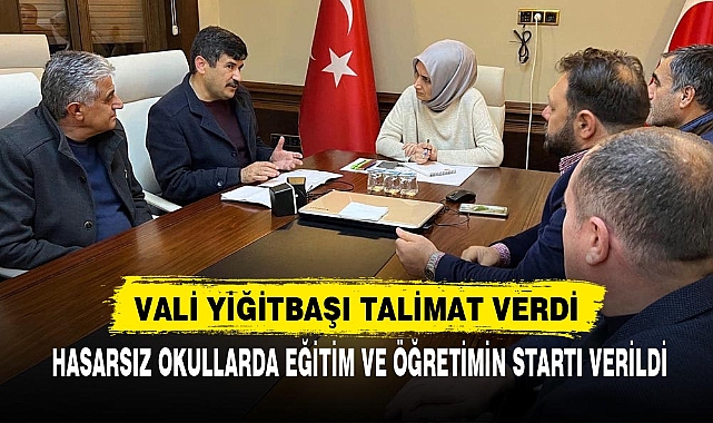 HASARSIZ OKULLARDA EĞİTİM VE ÖĞRETİMİN STARTI VERİLDİ