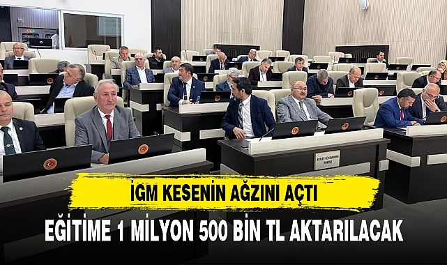 İGM KESENİN AĞZINI AÇTI