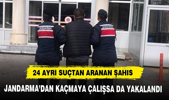 JANDARMA’DAN KAÇMAYA ÇALIŞSA DA YAKALANDI
