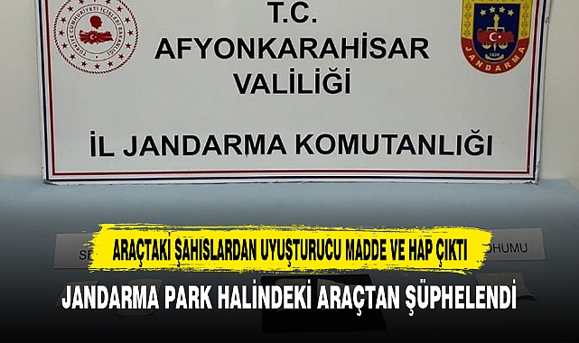 JANDARMA PARK HALİNDEKİ ARAÇTAN ŞÜPHELENDİ