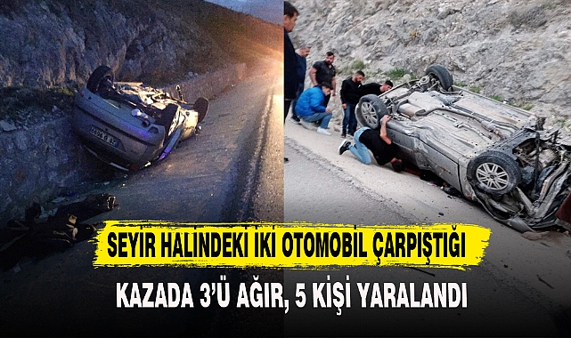 KAZADA 3’Ü AĞIR, 5 KİŞİ YARALANDI